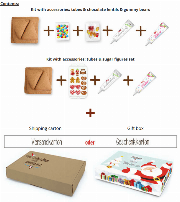 Mini witch house kit in an individually printed shipping box - maxi letter format