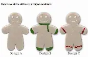 Gingerbread man customized with logo 12cm
