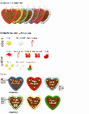 Weihnachtliches Lebkuchenherz gestalten, 14cm