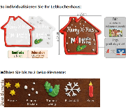 Lebkuchenhaus flach, individuell 15cm