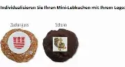 Mini-Lebkuchen inkl. Logo - Einzelverpackt