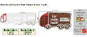 Gingerbread Truck individual, 20cm