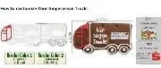 Gingerbread Truck individual, 20cm