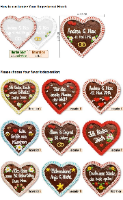 Gingerbread Heart individual - Giveaway, 24cm