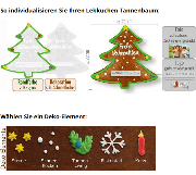 Lebkuchen Tannenbaum, individuell 22cm