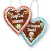 Gingerbread Hearts, 18cm - optional with Logo design it yourself