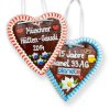 Gingerbread Hearts, 21cm - optional with Logo design it yourself