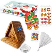 Lebkuchen-Haus Bastelset M im individuellen Karton - Komplett - Set