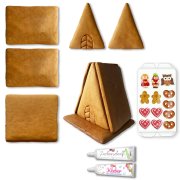 Gingerbread cookie house DIY kit size L to build yourself