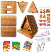Gingerbread cookie house DIY kit size M with XL decoration accessories Gingerbread cookie house DIY kit size M with XL decoration accessories