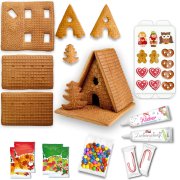 Gingerbread house crafting kit size L with accessories set Gingerbread house crafting kit size L with accessories set