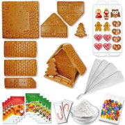 Gingerbread House Kit for Building and Decorating - Including XXL Accessory Set Gingerbread House Kit for Building and Decorating - Including XXL Accessory Set