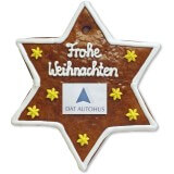 Gingerbread Star, customizable 20cm