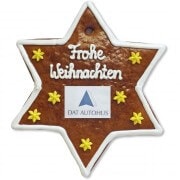 Gingerbread Star, customizable 20cm