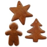 Lebkuchen Rohlinge 15er Set - je 5x Stern, Tanne, Mann