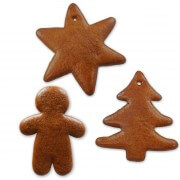 Gingerbread blanks set of 15 - 5x each star, fir, man