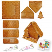 Gingerbread house kit L including accessory set