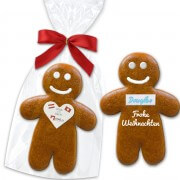 Gingerbread man personalized with text & logo optional 25cm