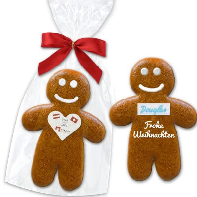 Lebkuchen Mann personalisiert mit Text & Logo optional 25cm