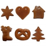 Lebkuchen Verzieren Komplettset - 15 Rohlinge und Zubehör