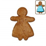 Gingerbread woman blank to label yourself, 10cm
