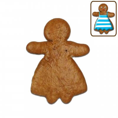 Gingerbread woman blank to label yourself, 10cm