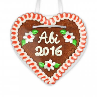 High School graduation 2016 - Gingerbread Heart 12cm