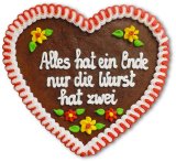 Alles hat ein Ende nur die Wurst hat zwei - Gingerbread Heart 23