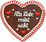 Alte Liebe rostet nicht - Lebkuchenherz 23cm