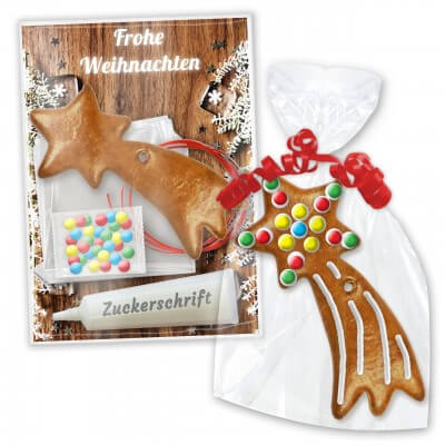 Gingerbread crafting set shooting star - Christmas edition