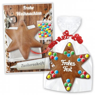 Craft kit gingerbread star - Christmas edition