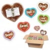 Super mini - Gingerbread Heart Mixed Box -8 cm - 30 hearts per box - various