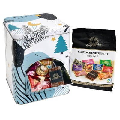 Winterzauber Keksdose mit Lebkuchen Konfekt