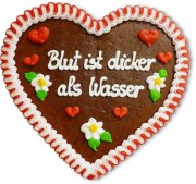 Blut ist dicker als Wasser - Gingerbread Heart 23cm