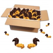 S-shaped shortbread biscuits, dark chocolate, loose goods - 2 kg