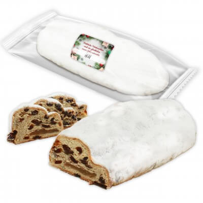 Christmas Stollen with printable Christmas sticker, 1000g | Gingerbread Market