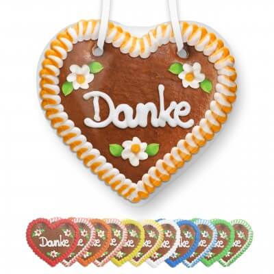 Danke - Gingerbread Heart 12cm