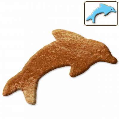Gingerbread dolphin blank, 12cm