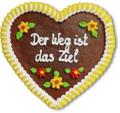 Der Weg ist das Ziel - Gingerbread Heart 23