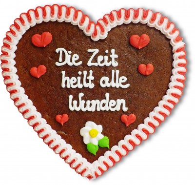Die Zeit heilt alle Wunden - Gingerbread Heart 23cm