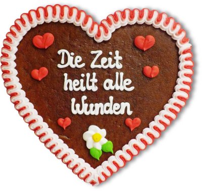 Die Zeit heilt alle Wunden - Gingerbread Heart 23cm