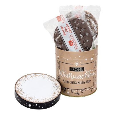 Elisen-Lebkuchen Blechdose "Weihnachtsbaum" - individuell mit Logo