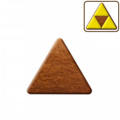 Gingerbread triangle blank, about 8cm