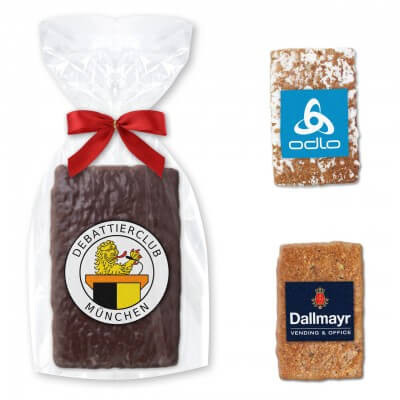 Nürnberger Elisen Lebkuchen Eckig inkl. essbarem Logo