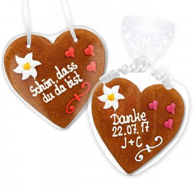 Gingerbread Heart Invitation Johanna