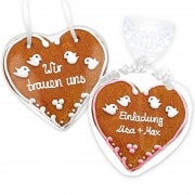 Gingerbread Heart Invitation Lucas