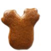 Gingerbread moose head blank for decorating yourself, 10cm