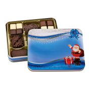 Geschenkbox Weihnachtsmann mit Lebkuchen-Konfekt