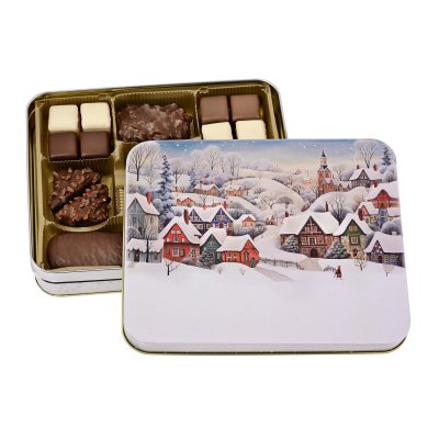Geschenkbox Winterwald mit Lebkuchenkonfekt