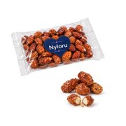 Gebrannte Mandeln mit individuellem Etikett - 100g Gebrannte Mandeln mit individuellem Etikett - 100g